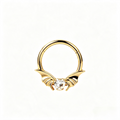 Titanium Bat Wing Nose Ring Hoop & Ear Clip | Clicker