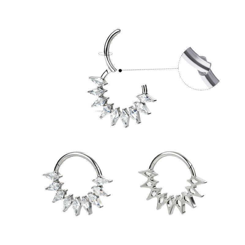 Titanium Septum Ring | Clicker Navel Jewelry